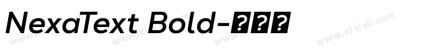 NexaText Bold字体转换 NexaText Bold字体转换